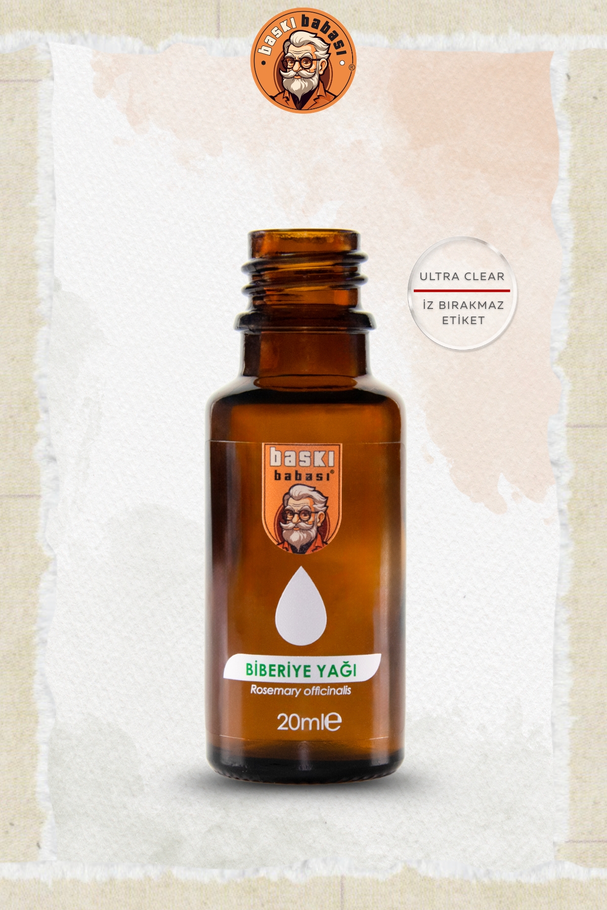 20ml Kozmetik Ürün Etiketi (Şeffaf) 20ml Kozmetik Ürün Etiketi (Şeffaf)