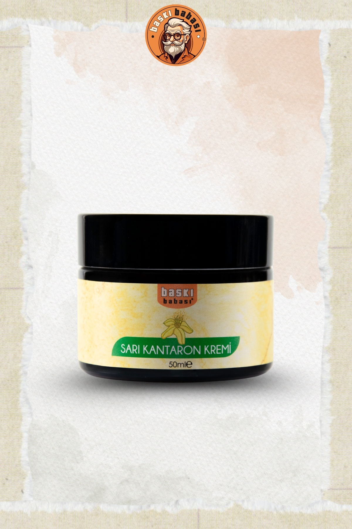50ml Kozmetik Kavanoz Ürün Etiketi (Opak)