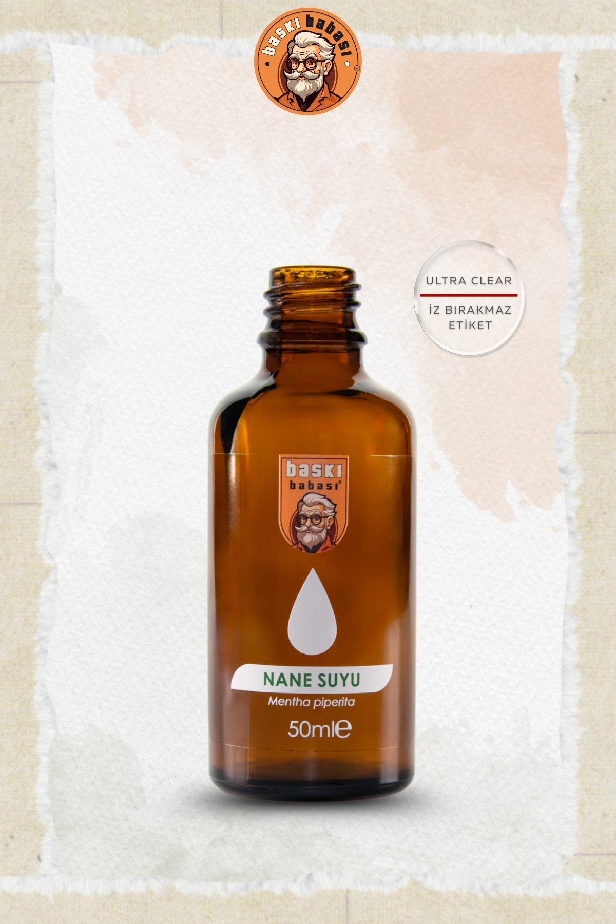 50ml Kozmetik Ürün Etiketi (Şeffaf) 50ml Kozmetik Ürün Etiketi (Şeffaf)