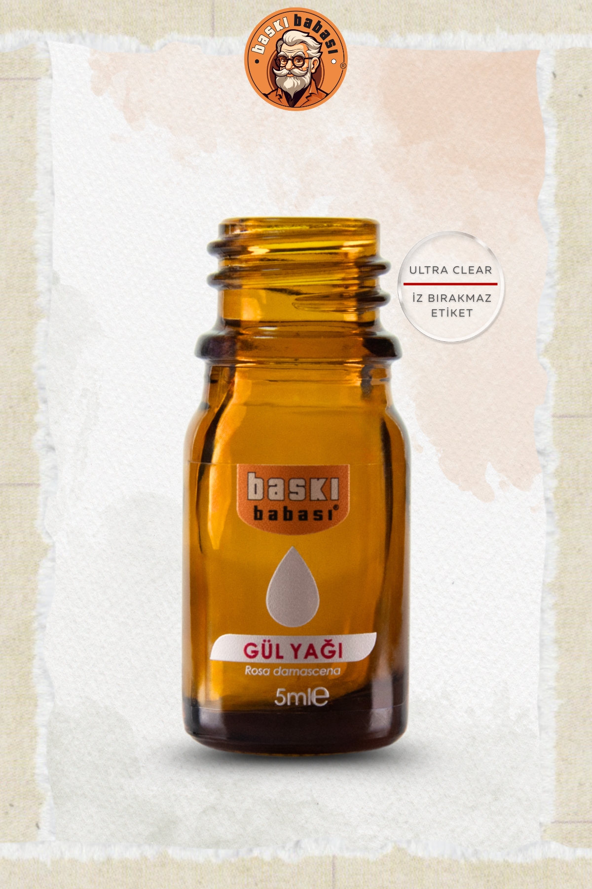 5ml Kozmetik Ürün Etiketi (Şeffaf) 5ml Kozmetik Ürün Etiketi (Şeffaf)