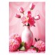 Pembe Laleler Kanvas Tablo