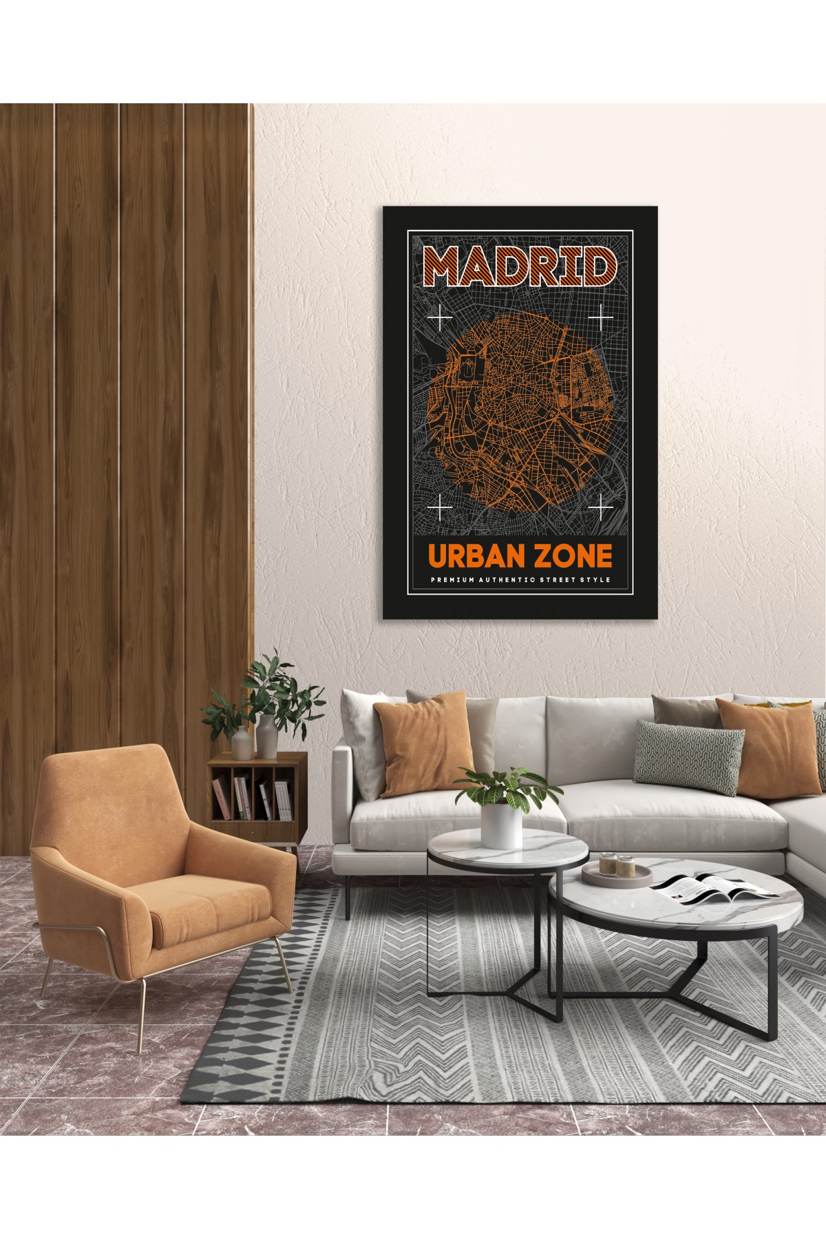 Madrid Kanvas Tablo