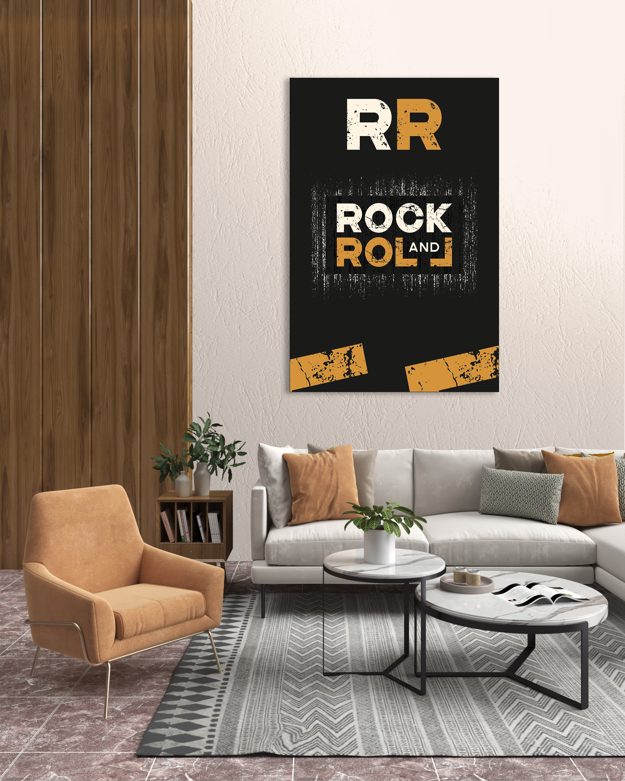Rock and Roll Kanvas Tablo