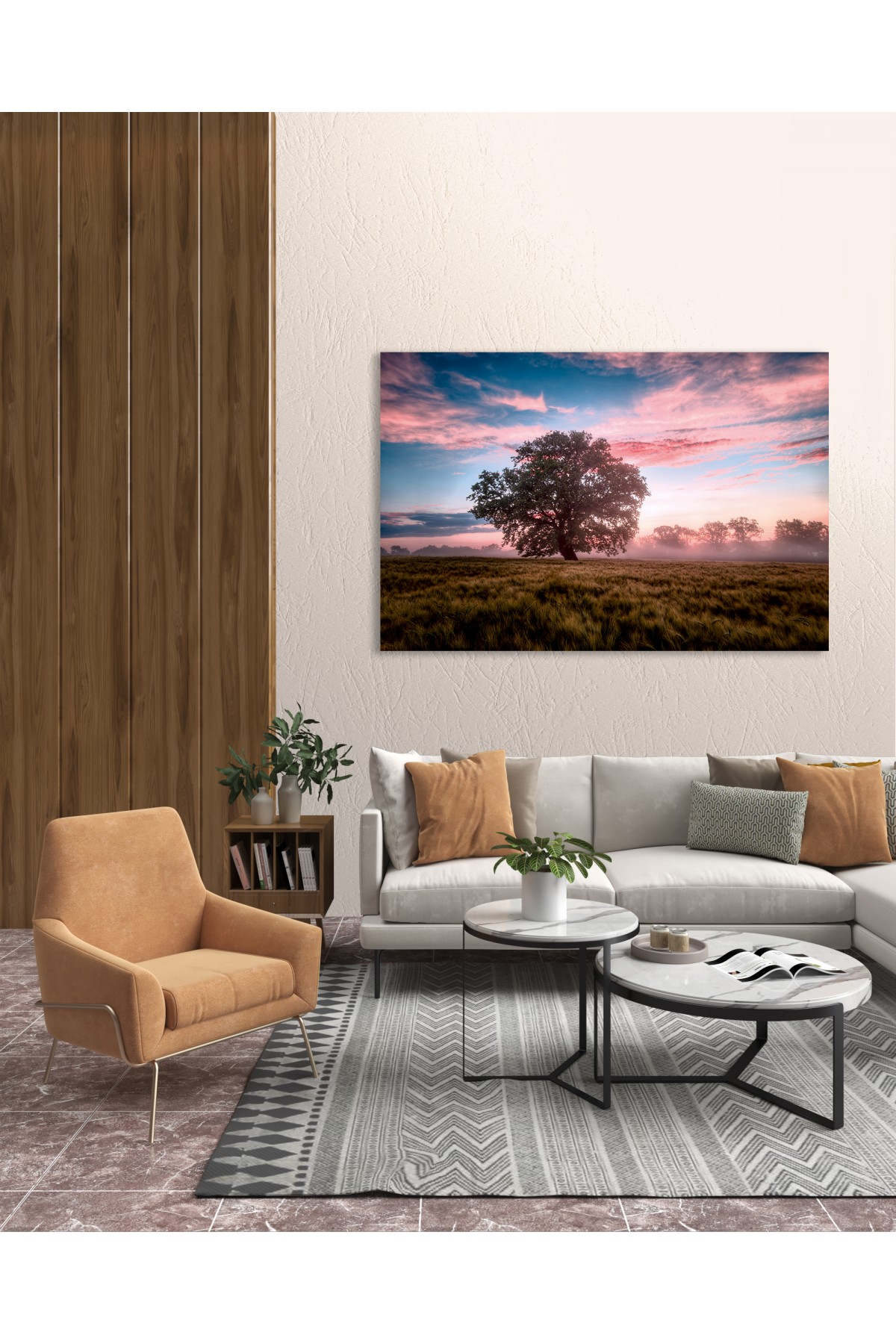 Tree Ambient Kanvas Tablo Tree Ambient Kanvas Tablo