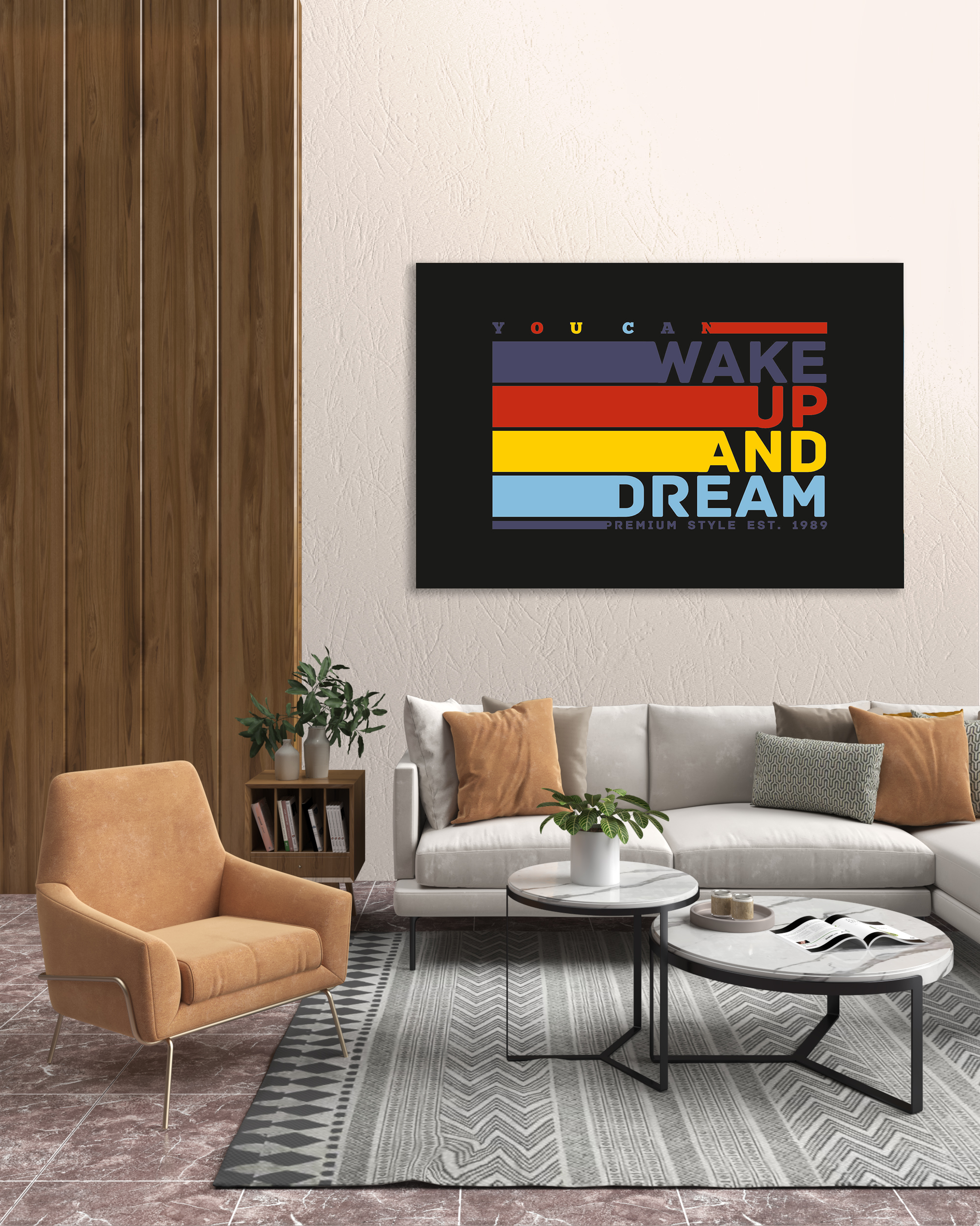 Wake Up and Dream Kanvas Tablo