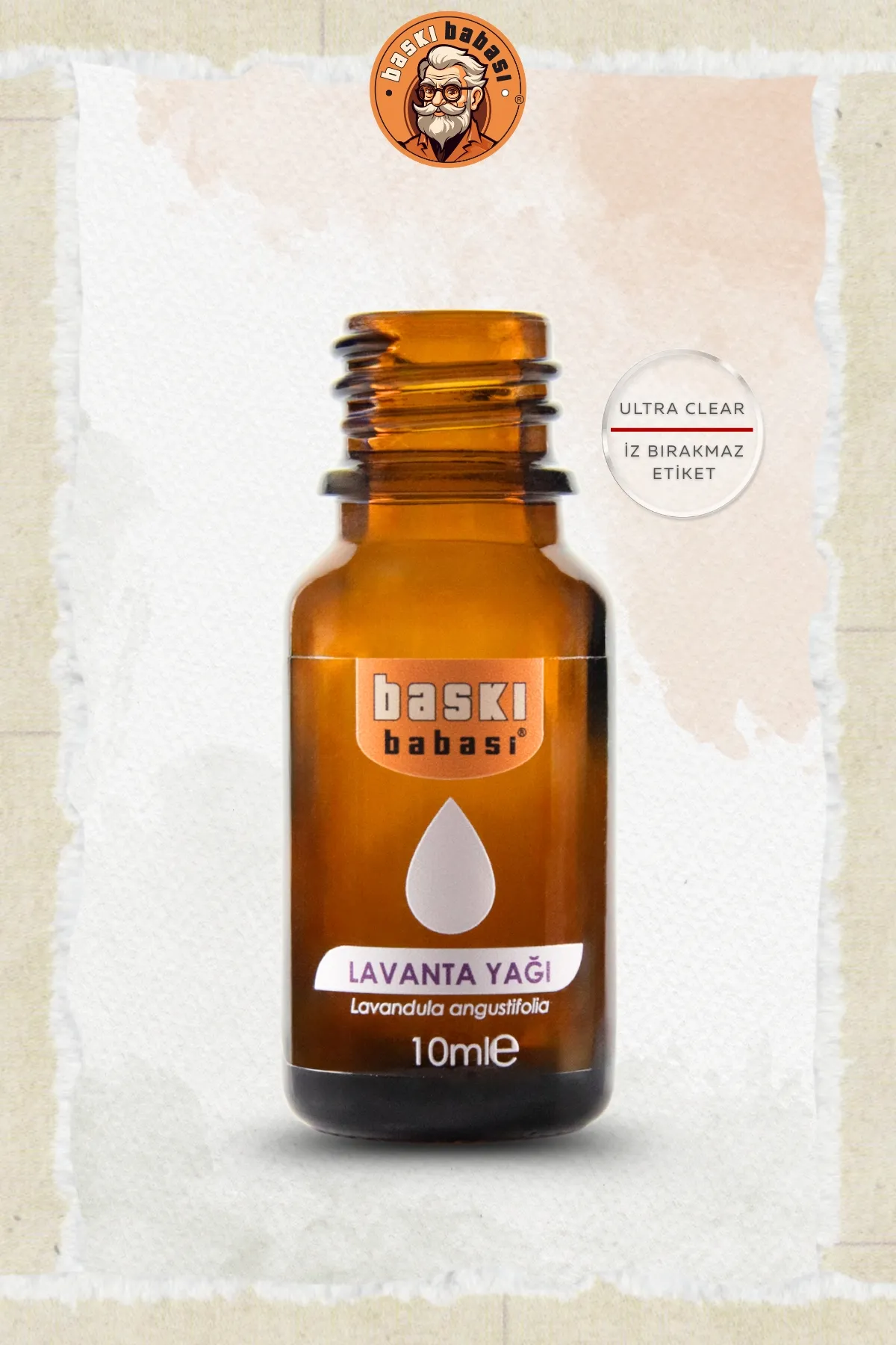 10ml Kozmetik Ürün Etiketi (Şeffaf)
